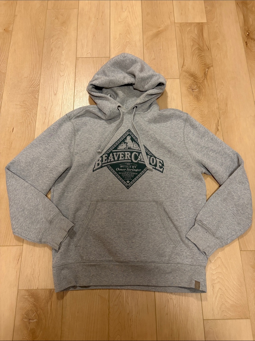 Beaver Canoe Hooded Sweatshirt, sz XL